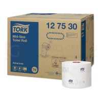 Tork Premium Toilettenpapier Compact, hochweiß, 2lagig, Rollenlänge 100 m, 27 Rollen, T6