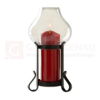 Miracle Lampe, Lumina schwarz, Glas kristall, Zierhülle rot, 40 M