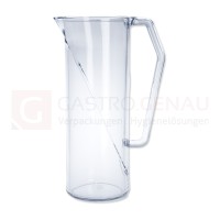 Wasserkrug, SAN, 1 Liter, Höhe 246 mm, glasklar, Mehrweg, 1 Stk.