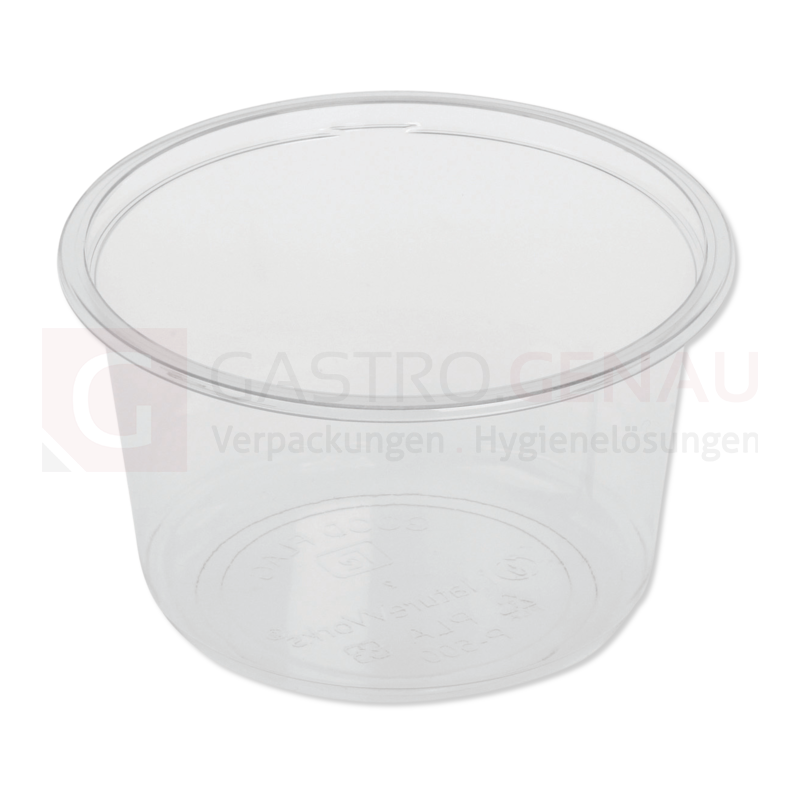 Deli Feinkostbecher, APET, rund, klar, 500 ml, Ø 117x81 mm, 10x50 Stk.