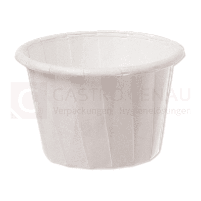 Dressing- / Saucen-Becher, Papier, rund, weiß, 30 ml, Ø 43 mm, 250 Stk.