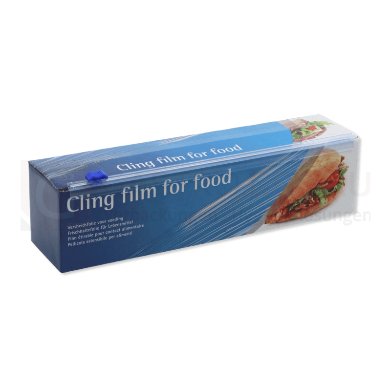 Frischhaltefolie Superhaft, PVC, 44 cm x 300 m, 8 my, Cutterbox