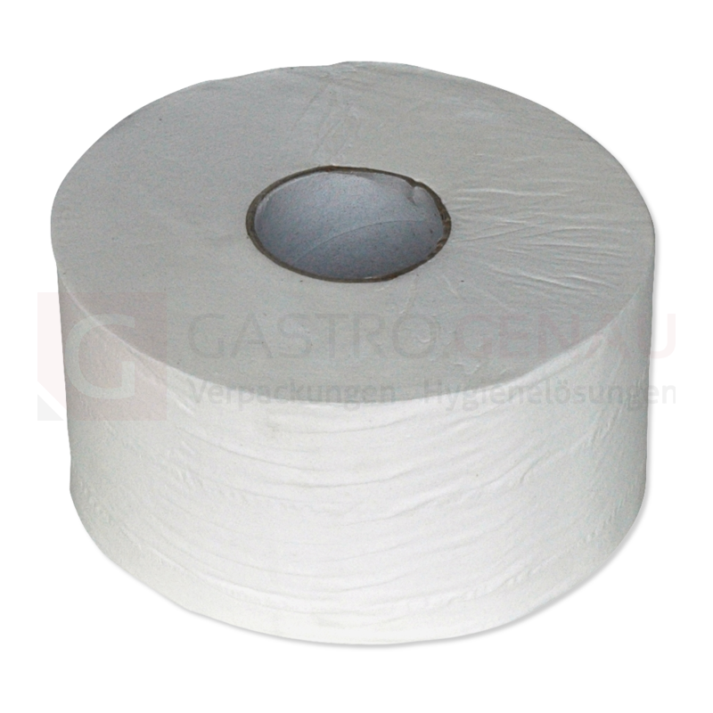Jumbo-Toilettenpapier, Mini, Zelltuch, 3lagig, hochweiß, 120 Meter, Ø 18 cm, 12 Rollen