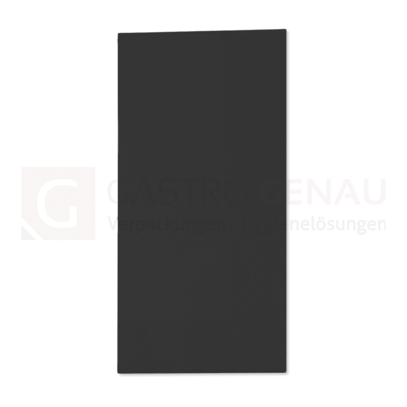 Zelltuch-Serviette 40x40 cm, 3 lagig, 1/8 Kopffalz, schwarz, 100 Stk.