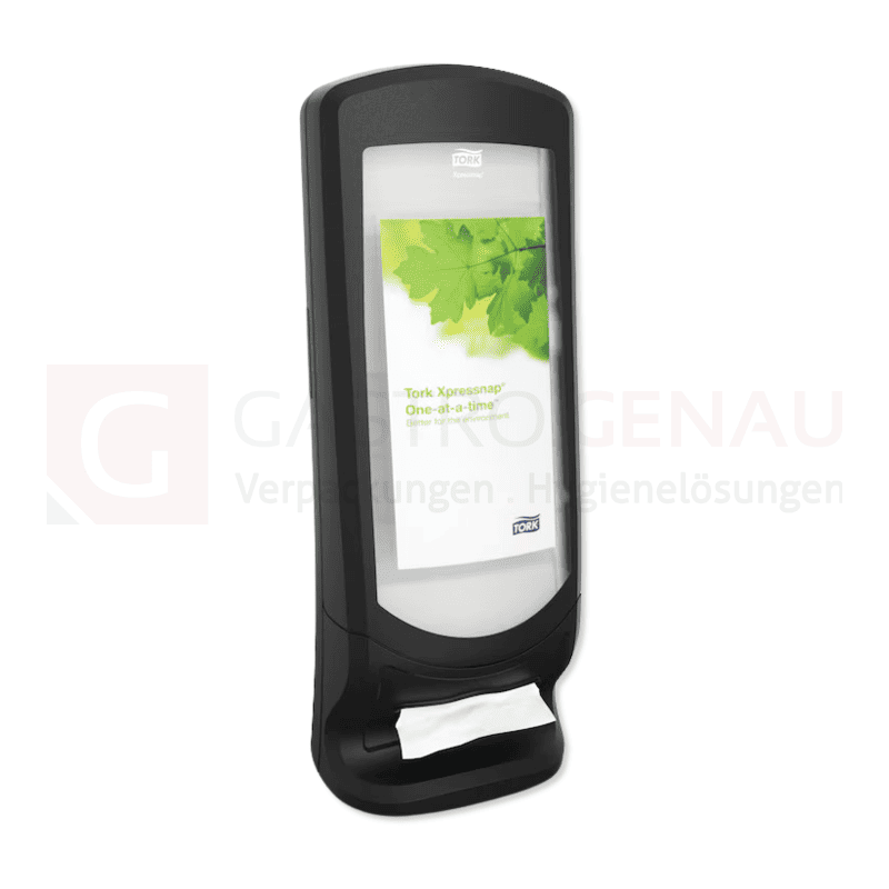 Tork Xpressnap Steh- und Wandspender, schwarz, 235x622x235 mm (BxHxL), N4