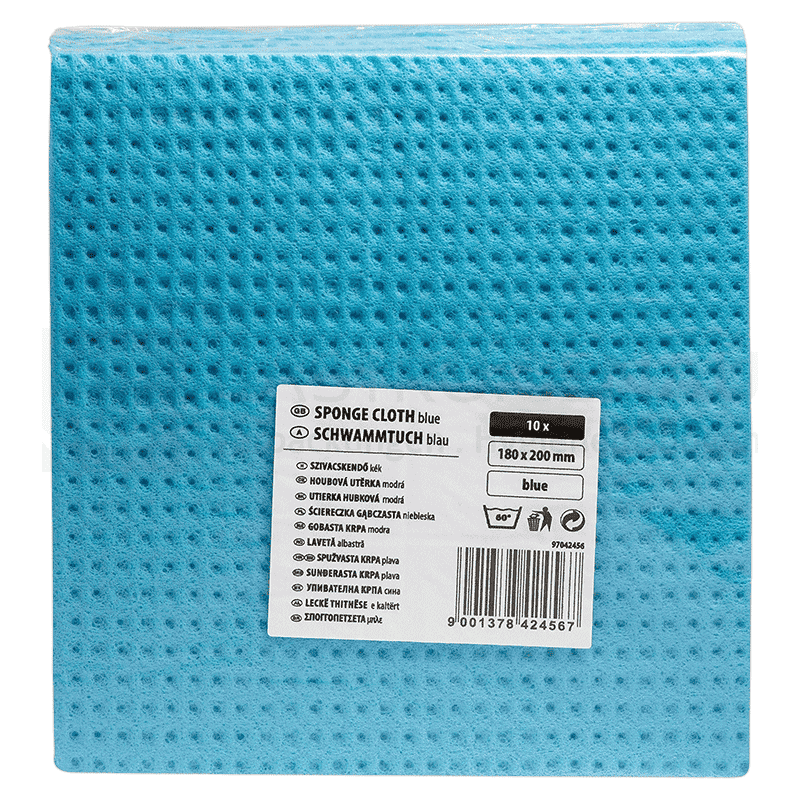 Schwammtuch Gastro, Cellulose, 18x20 cm, blau, 10 Stk.
