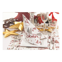 Linclass Serviette, 40x40 cm, 1/4 Falz, 