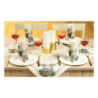 Linclass Serviette, 40x40 cm, 1/4 Falz, Xmas, 