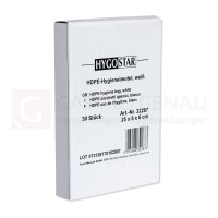 Hygienebeutel, weiß, HDPE, 8x24 cm, Dispenserbox, 30 Stk.