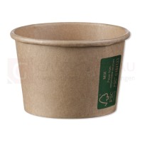 Dressing- / Saucen-Becher, Kraftpapier/PE, rund, braun, 60 ml, FSC-Mix, 100 Stk.