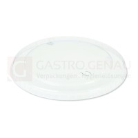 Bio Eisbecher Deckel, PLA, klar, Ø 105 mm, für Eisbecher 1125100, 50 Stk. -kühl lagern-