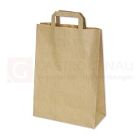 Papiertragetaschen, Innenhenkel, Kraftpapier 70 g, 22x10x36 cm (BxTxH), braun, 250 Stk.