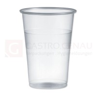 Getränkebecher Premium, PP, 250 ml, klar, Eichstrich, splitterfrei, 50 Stk.