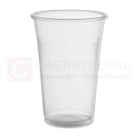 Getränkebecher, PP, 300 ml, klar, Eichstrich, Schaumrand, splitterfrei, 50 Stk.