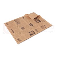 Einschlagpapier Newspaper, 38x50 cm, 1/4 Bogen, braun, 40 g, 1000 Stk.