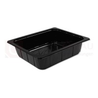 Gastronorm Schale, PP, schwarz, 325x265x80 mm, 5000 ml, 1/2 GN, ungeteilt, 176 Stk.