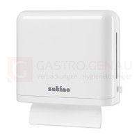 Satino Falthandtuch-Spender Interfalz, klein, weiß, 327x283x111 mm (BxHxT), H2