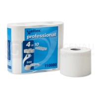 Celtex Professional Toilettenpapier, 2lagig, Zelltuch, hochweiß, 10x4 Rollen, 500 Blatt