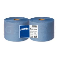 Profix durex plus Putztuchrolle, blau, 3lagig, perforiert, 22x36 cm (BxH), 500 Blatt, Ø 30 cm, 2 Stk.