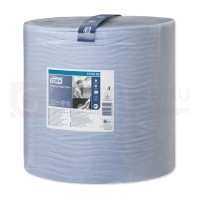 Tork Advanced Wischtuchrolle, blau, 2lagig, 370x340 mm, 1500 Blatt, 510 Meter, 1 Stk., W1