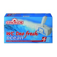 Sanoflor WC-Deo Einhänger, Fresh Ocean, 4x40 g