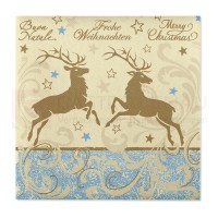 Linclass Serviette, 40x40 cm, 1/4 Falz, Xmas, 