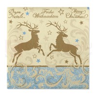 Linclass Serviette, 40x40 cm, 1/4 Falz, X-mas 