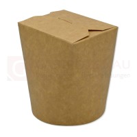 Dönerbox / Foodcontainer, Kraftpapier/PE, braun, 470 ml / 16 OZ, 50 Stk.