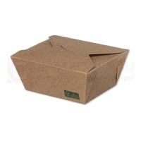 Bio Foodbox, Kraftpapier/PE, braun, 800 ml, FSC, 50 Stk.