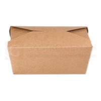 Bio Foodbox, Kraftpapier/PE, braun, 1000 ml, 50 Stk.