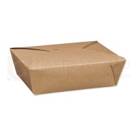 Bio Foodbox, Kraftpapier/PE, braun, 2000 ml, 50 Stk.