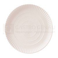Pappteller, Triplex, Ø 32 cm, rund, weiß, Höhe 2 cm, 50 Stk.