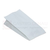 Papier- / Wurst-Beutel, fettdicht, 105x55x240 mm (BxTxH), weiß, unbedruckt, 100 Stk.