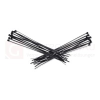 Kabelbinder, schwarz, 360x4,8 mm, Zugkraft 22 kg, UV-beständig, 100 Stk.