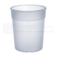 Mehrwegbecher, PP, 200 ml, Eichstrich, gefrostet, 200 Stk.
