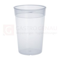 Mehrwegbecher Eco, PP, 250 ml, Eichstrich, natur, 200 Stk.