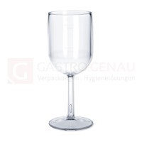 Weinglas, SAN, 250 ml, Eichstriche bei 1/8 und 1/4, glasklar, Mehrweg, 97 Stk.