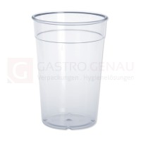 Mehrwegbecher, PC, 300 ml, Eichstrich, glasklar, 460 Stk.