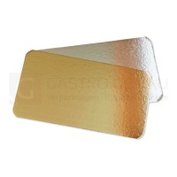 Lachsbrett, Einlegekarton mit Spezialbeschichtung, gold / silber, 160x200 mm, 100 Stk.